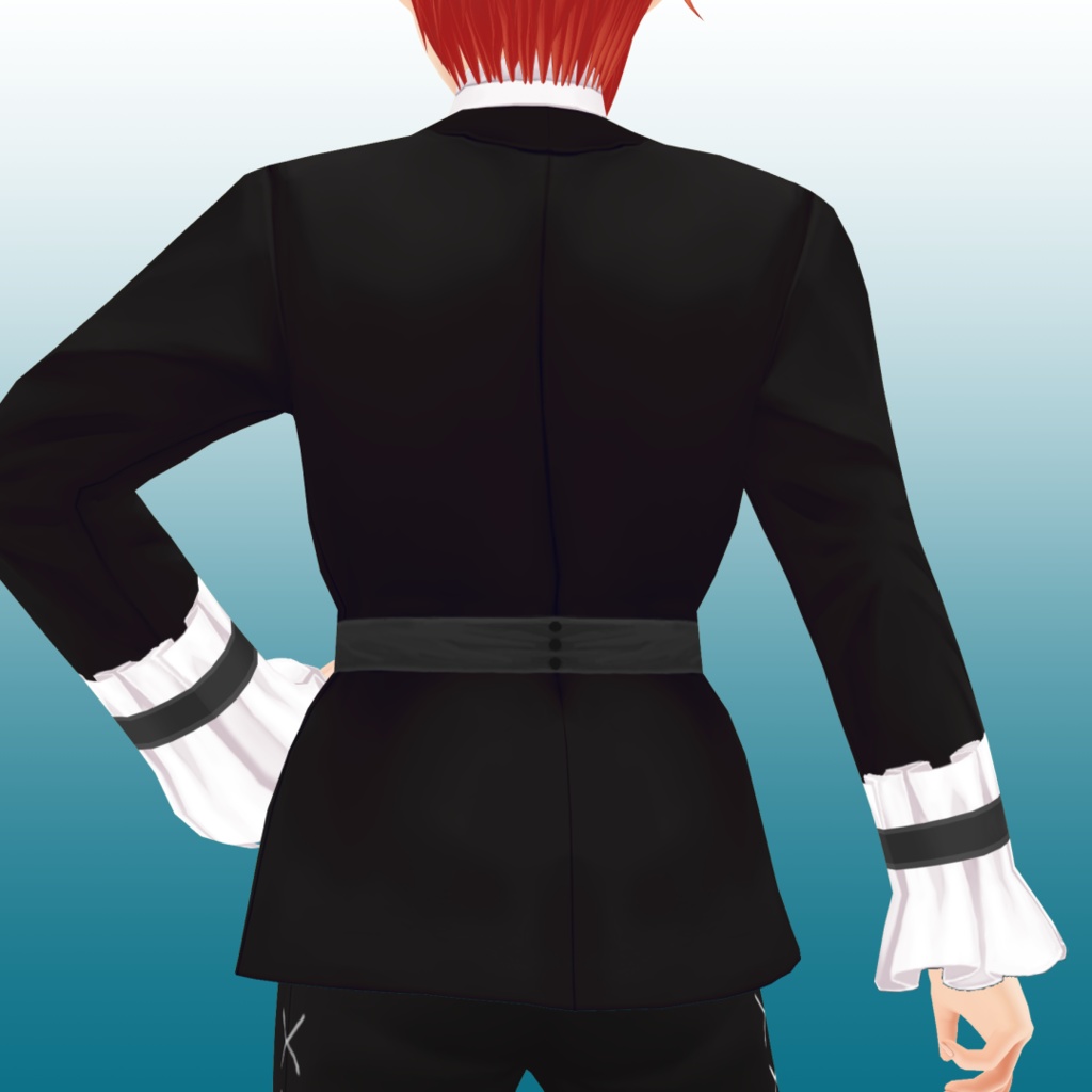 タキシード風ゴシック【 #VRoid カスタムアイテム】