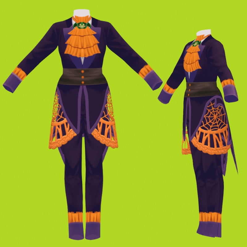 メンズハロウィンゴシック【 #VRoid カスタムアイテム】