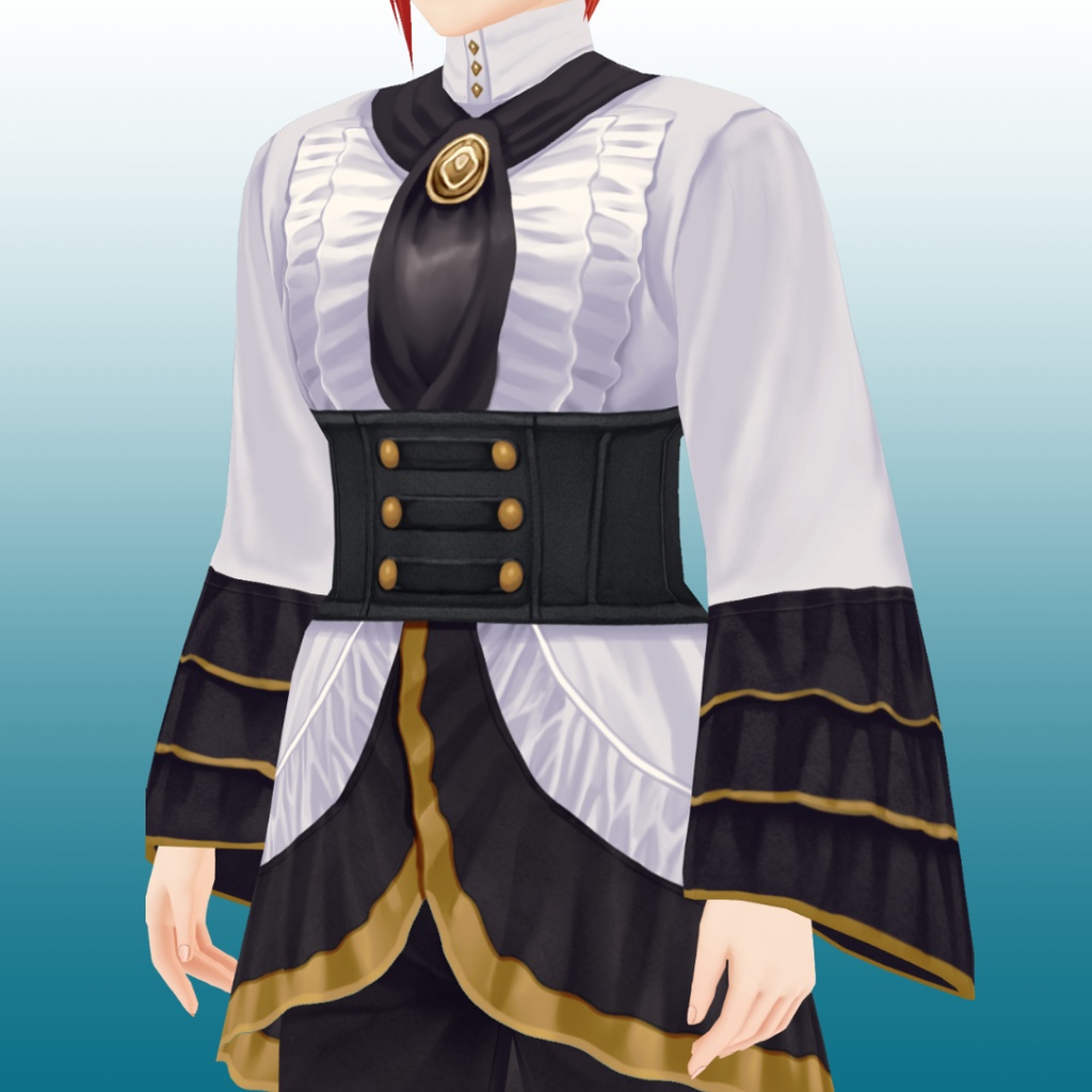 民族衣装風クラシックゴシック【 #VRoid カスタムアイテム】