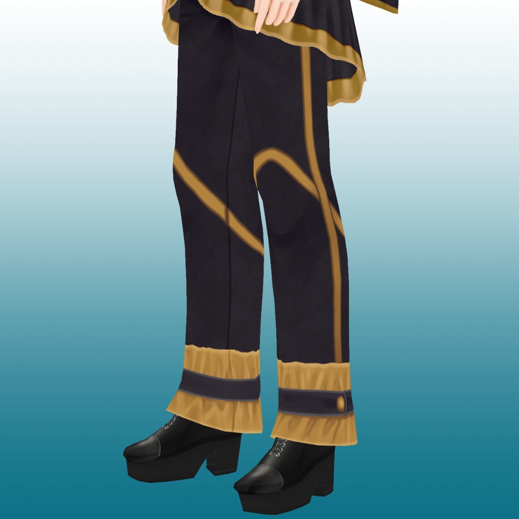 民族衣装風クラシックゴシック【 #VRoid カスタムアイテム】