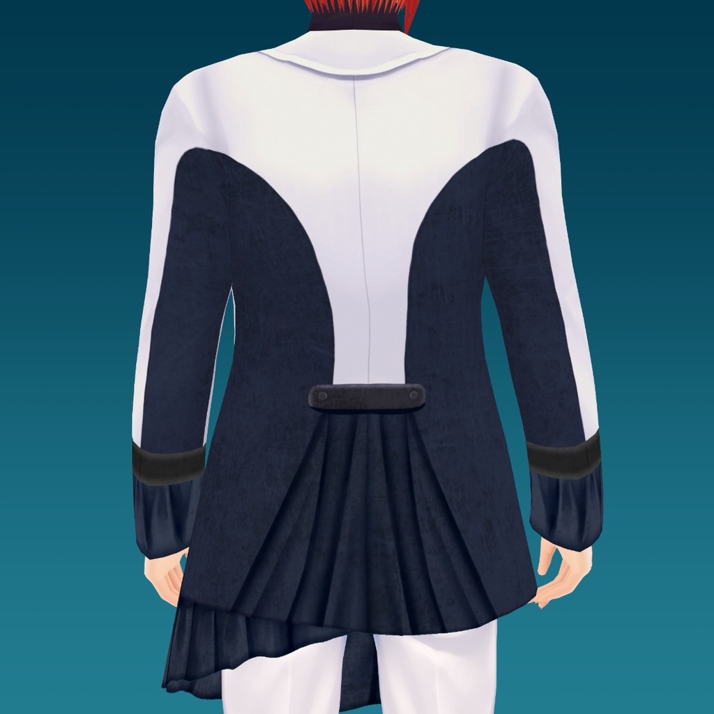 バイカラーフリルジャケット【 #VRoid カスタムアイテム】