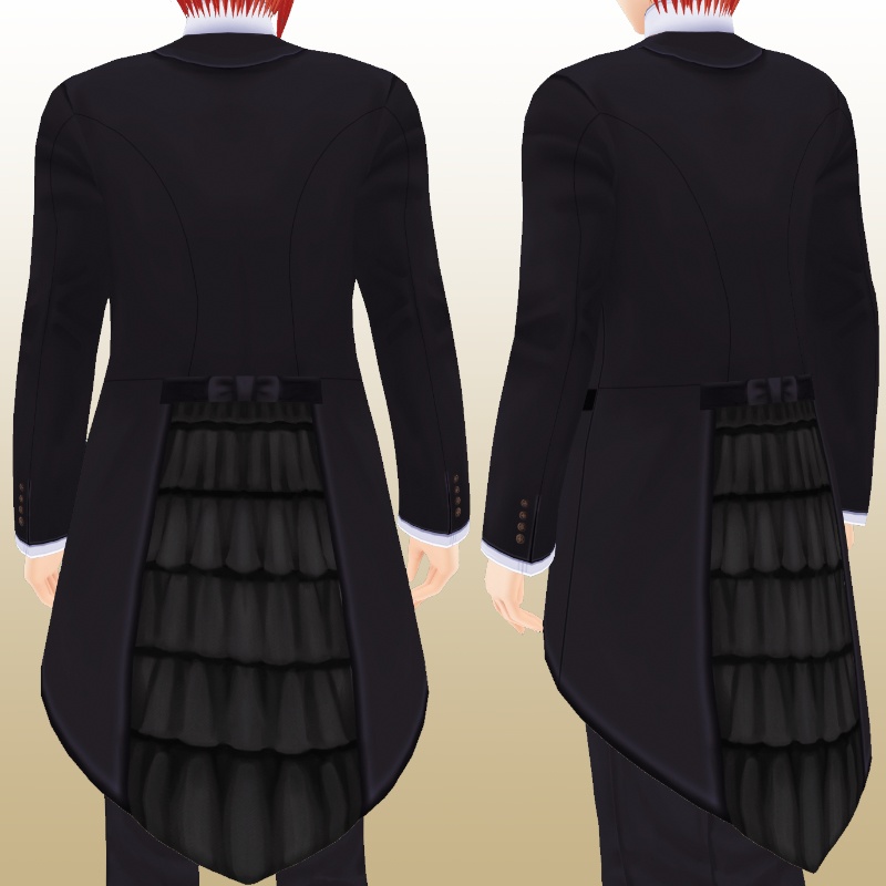 バックフリルフォーマル【 #VRoid カスタムアイテム】