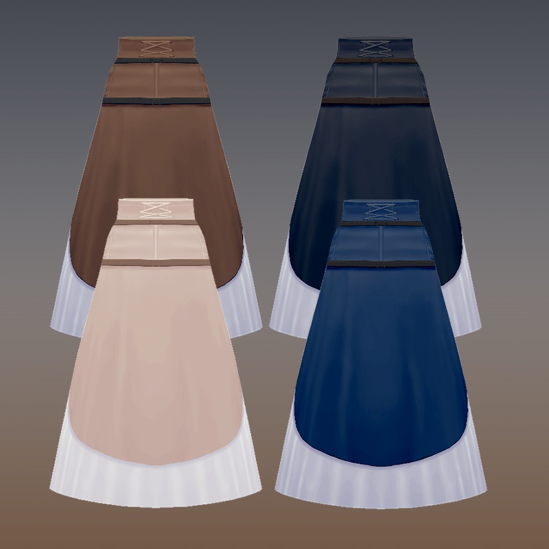 男女兼用ハイウエストセットアップ【 #VRoid カスタムアイテム】