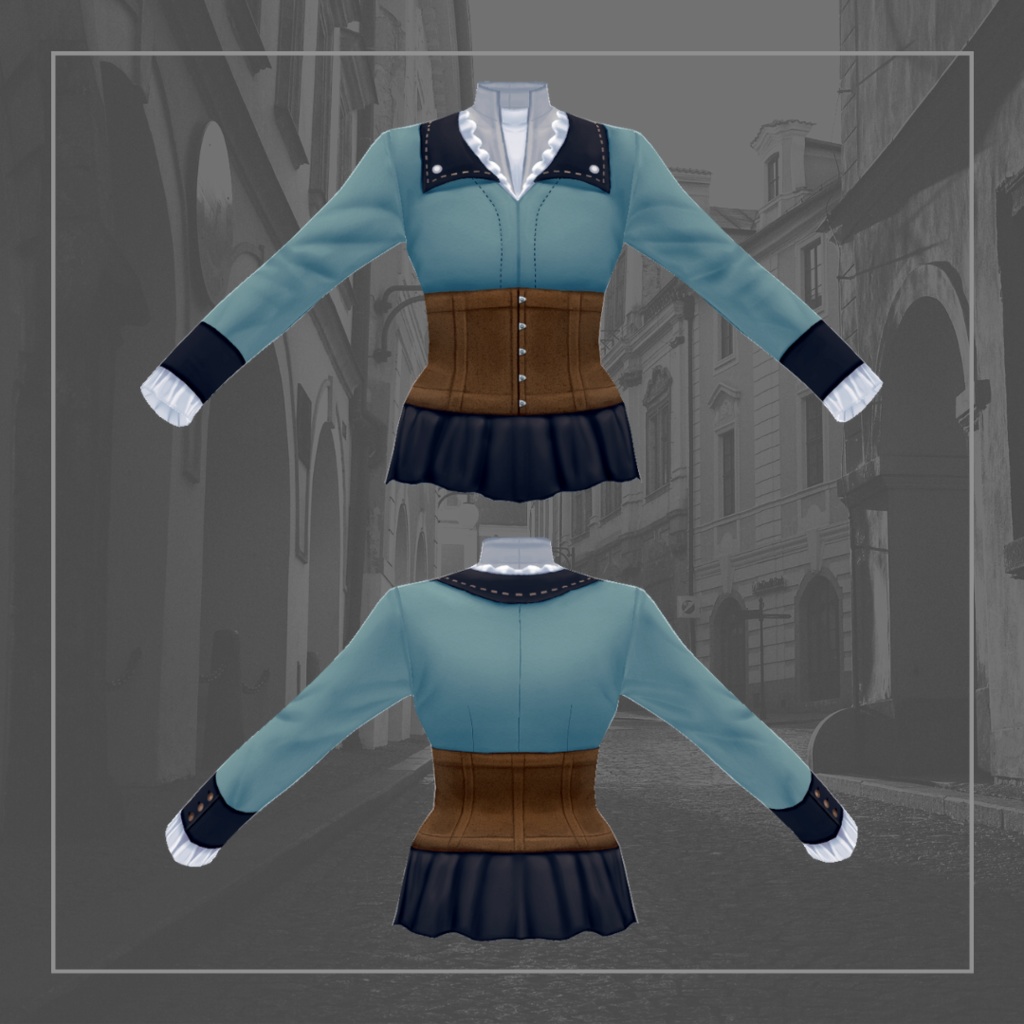 【男女兼用】クラシカル少年セット【 #VRoid カスタムアイテム】