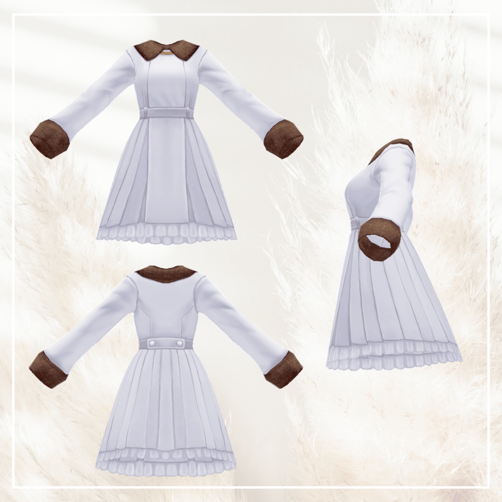 ボアプリンセスコート【 #VRoid カスタムアイテム】