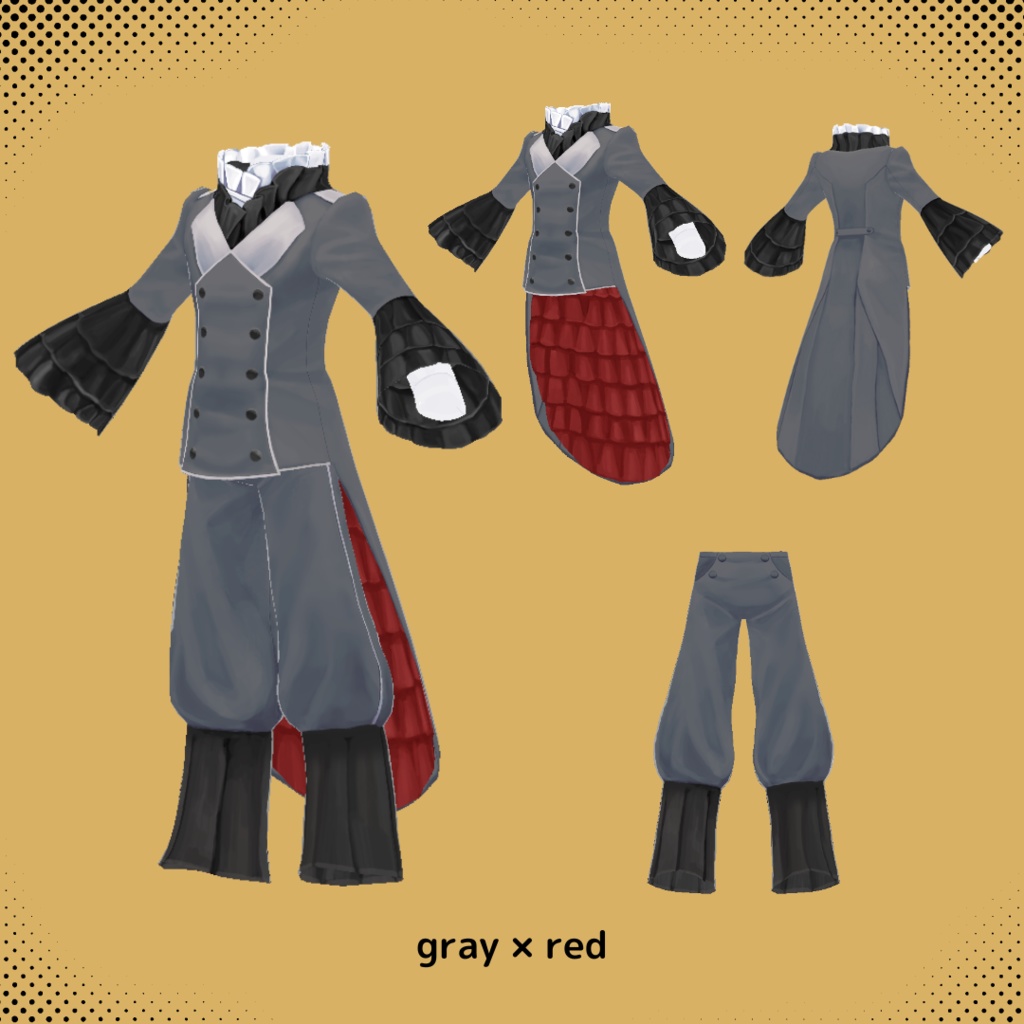 The Count's Coat【 #VRoid カスタムアイテム】