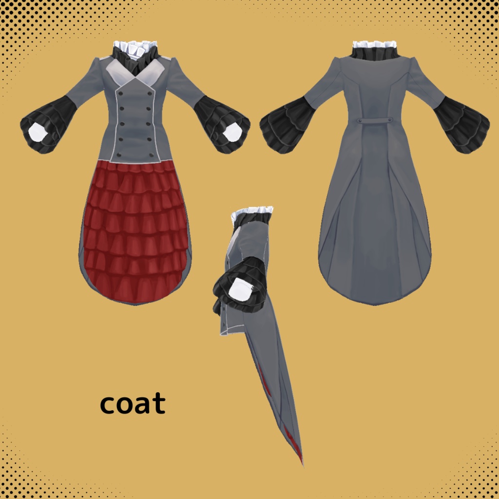 The Count's Coat【 #VRoid カスタムアイテム】