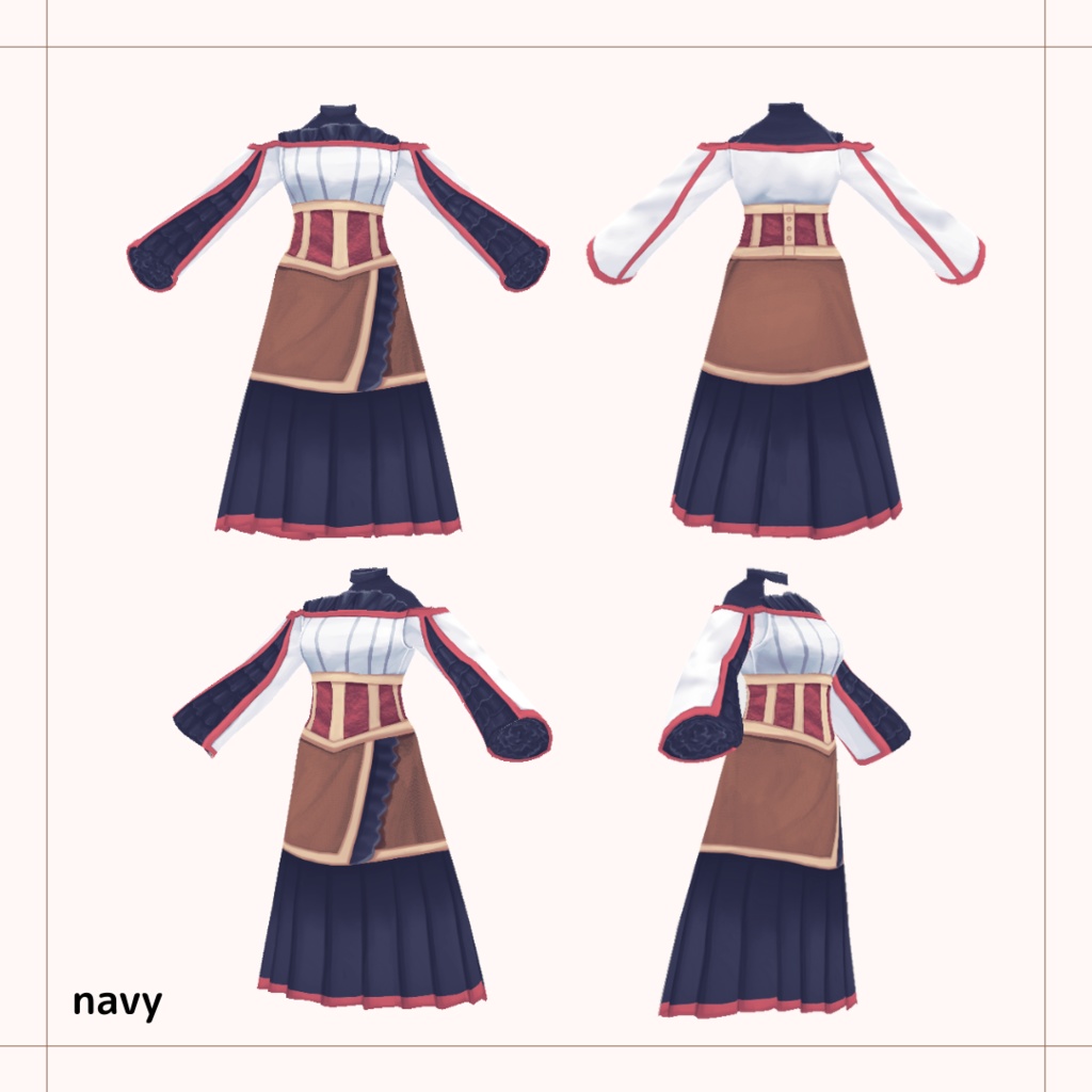 春隣のドレス【 #VRoid カスタムアイテム】