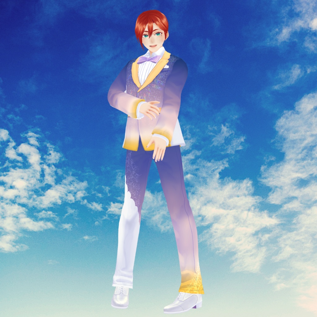 【#V_M_F_S】SKY_SUIT【 #楽曲を纏う #VRoid カスタムアイテム】