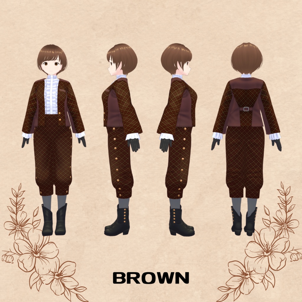 クラシカルセットアップ Classical Setup【 #VRoid カスタムアイテム】