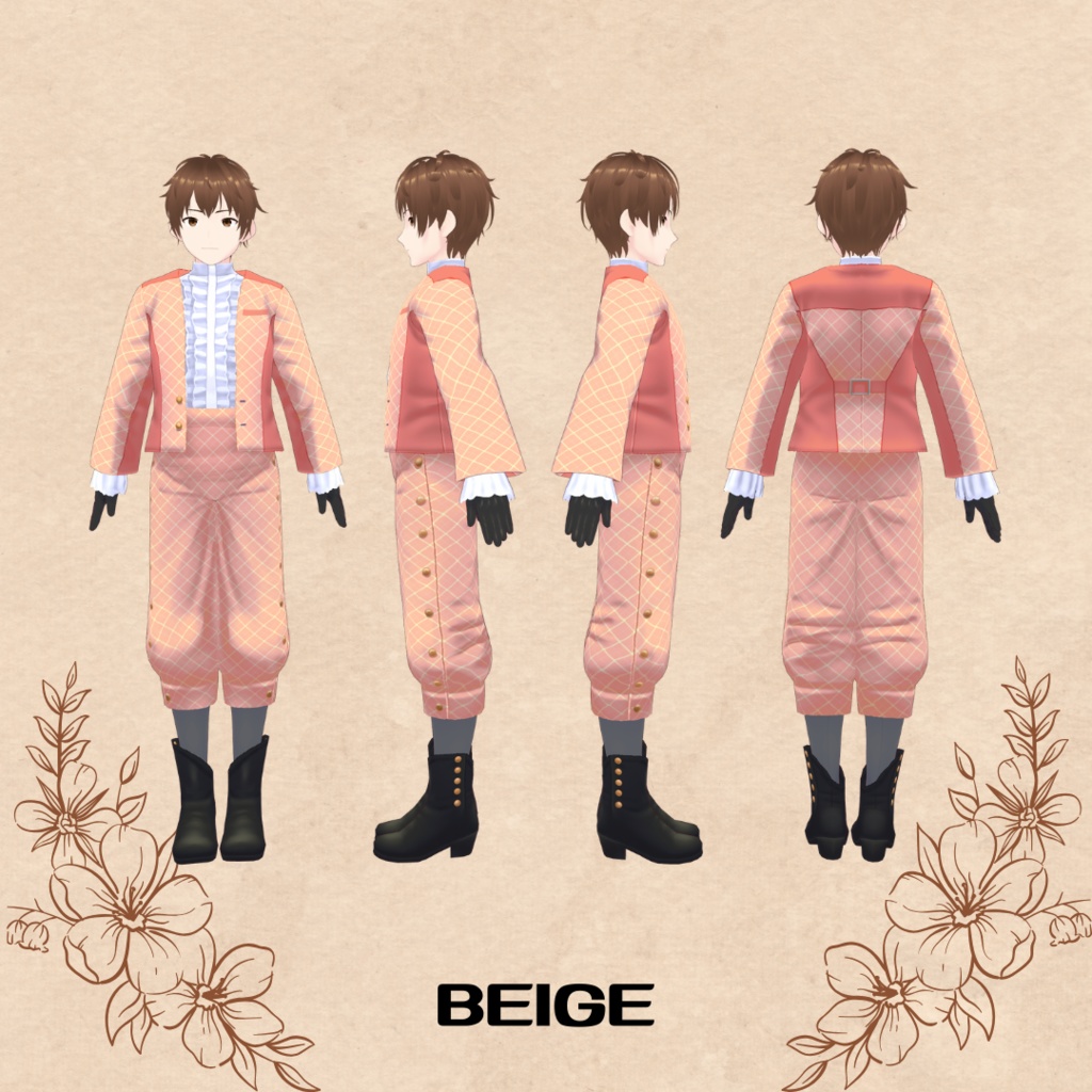 クラシカルセットアップ Classical Setup【 #VRoid カスタムアイテム】