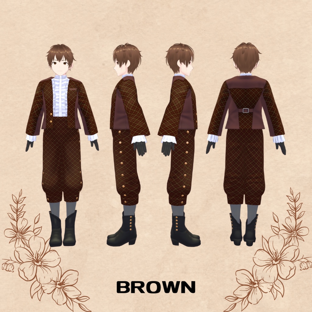 クラシカルセットアップ Classical Setup【 #VRoid カスタムアイテム】