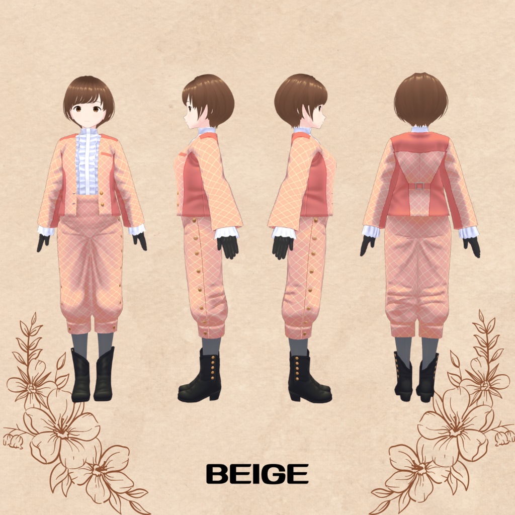 クラシカルセットアップ Classical Setup【 #VRoid カスタムアイテム】