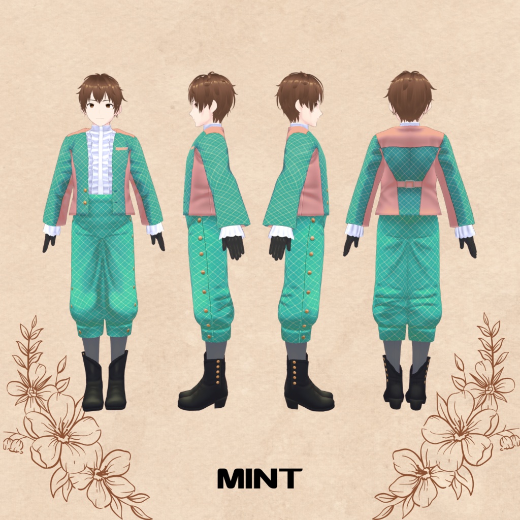 クラシカルセットアップ Classical Setup【 #VRoid カスタムアイテム】