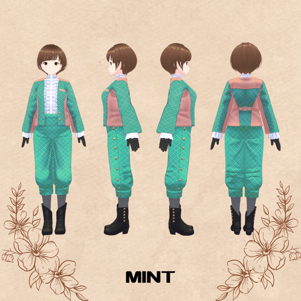 クラシカルセットアップ Classical Setup【 #VRoid カスタムアイテム】