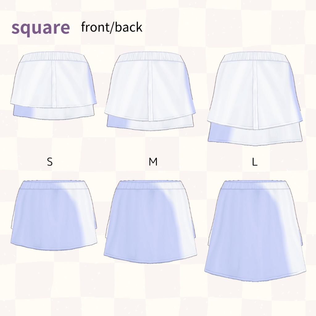 付け裾 false hem【 #VRoid カスタムアイテム】