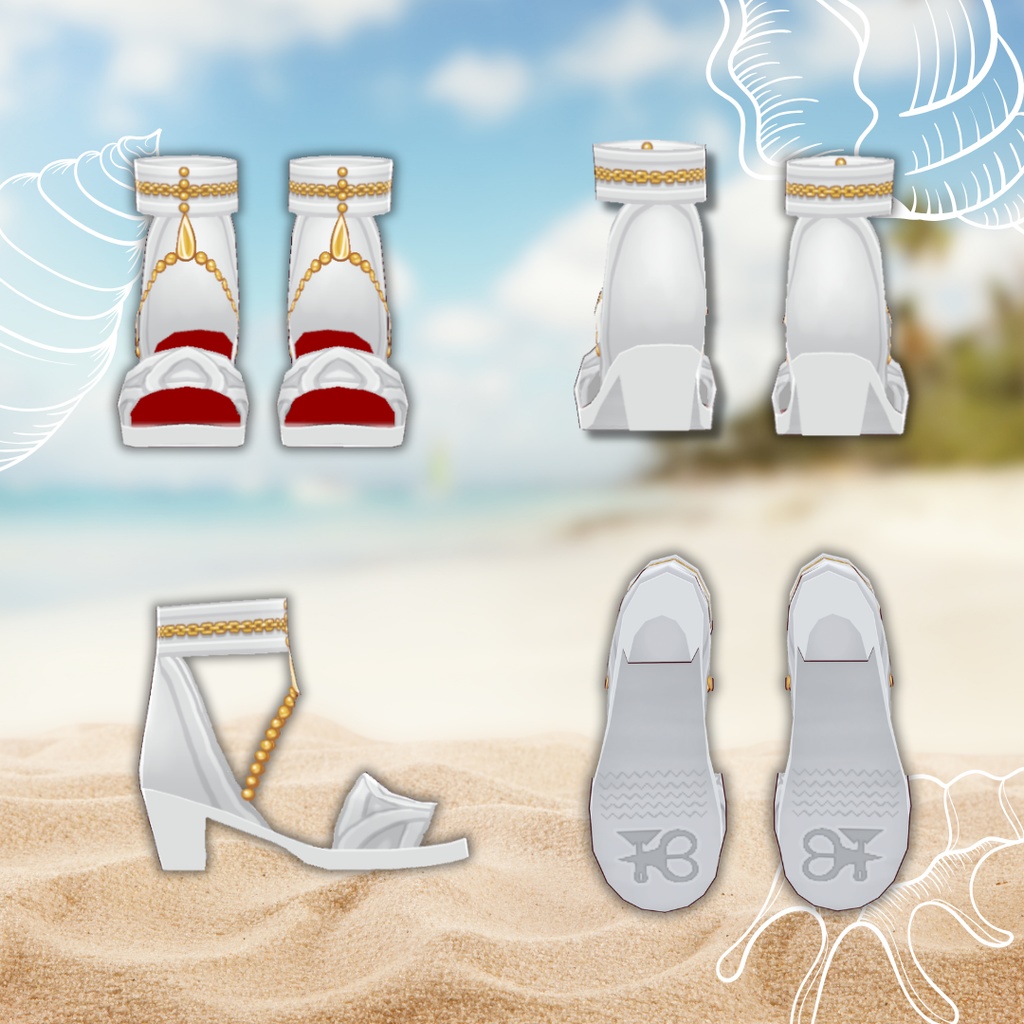 Ethnic Sandal Boots【 #VRoid カスタムアイテム】