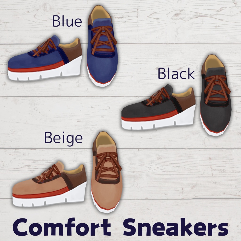 Comfort Sneakers【#VRoid カスタムアイテム】