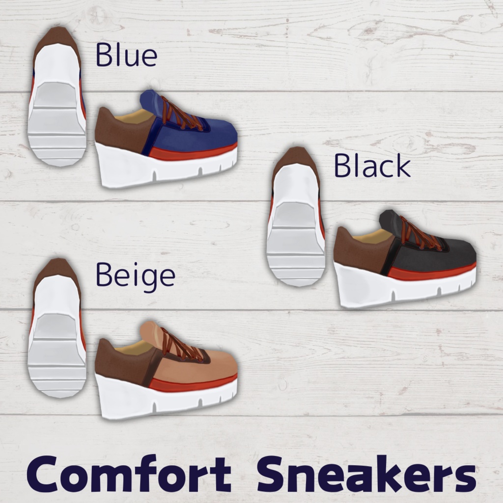 Comfort Sneakers【#VRoid カスタムアイテム】