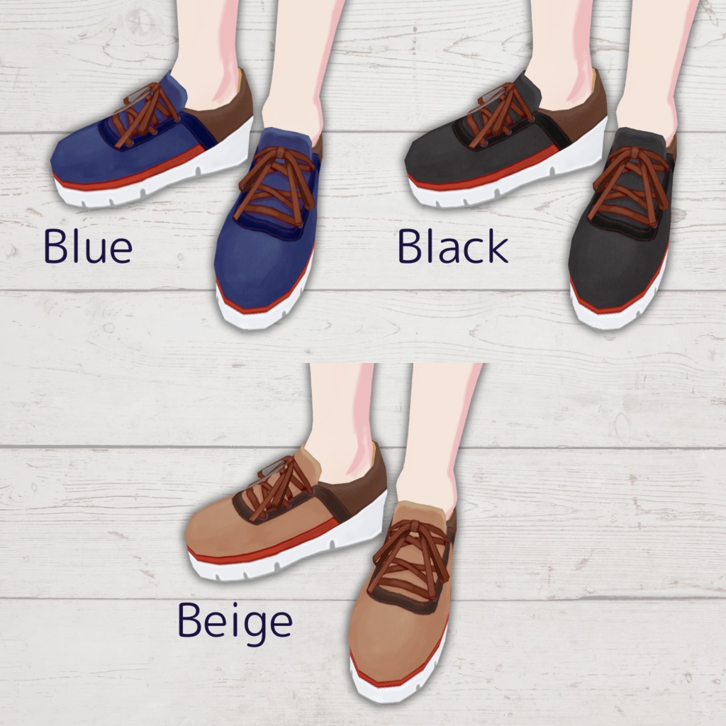 Comfort Sneakers【#VRoid カスタムアイテム】
