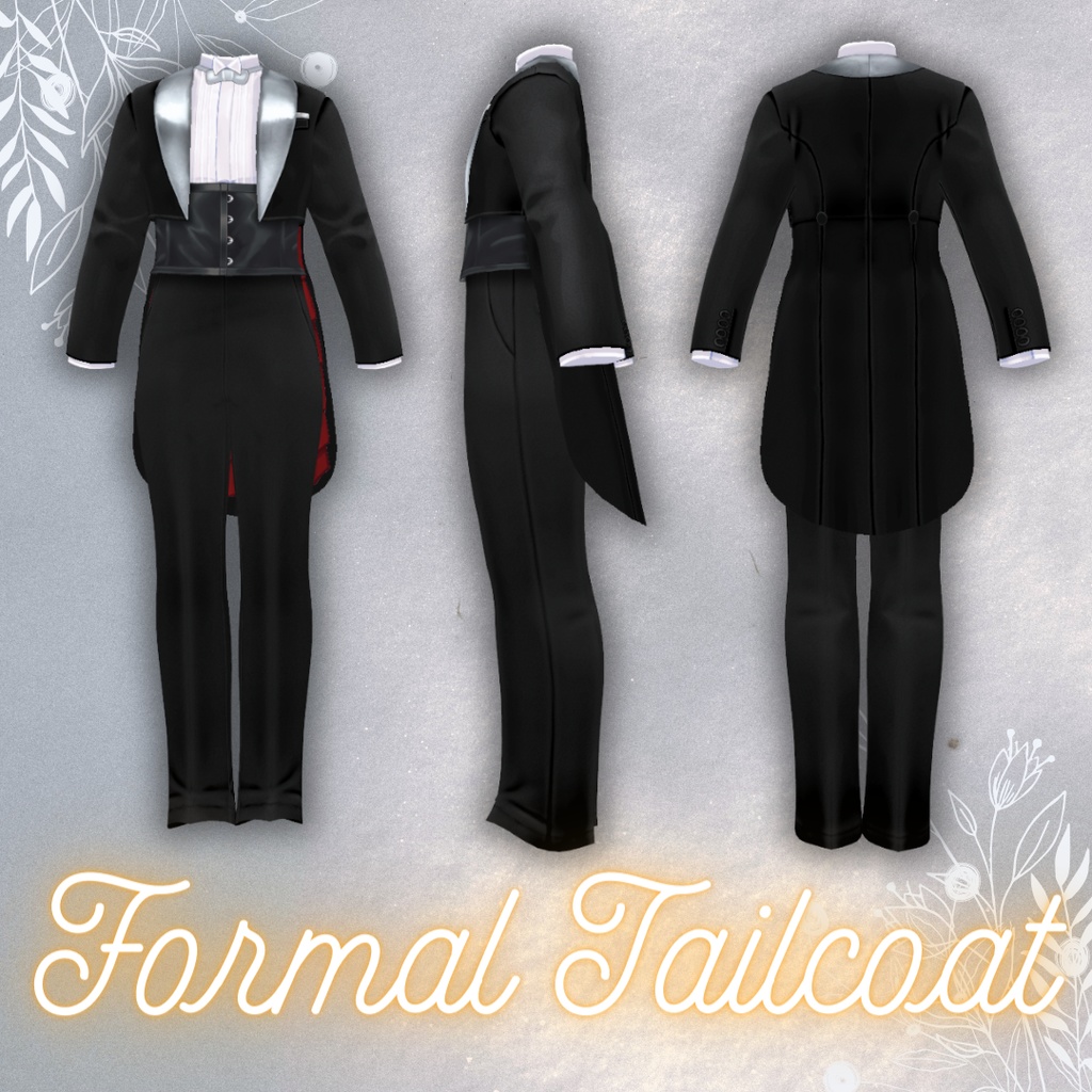 Formal Tailcoat【#VRoid カスタムアイテム】