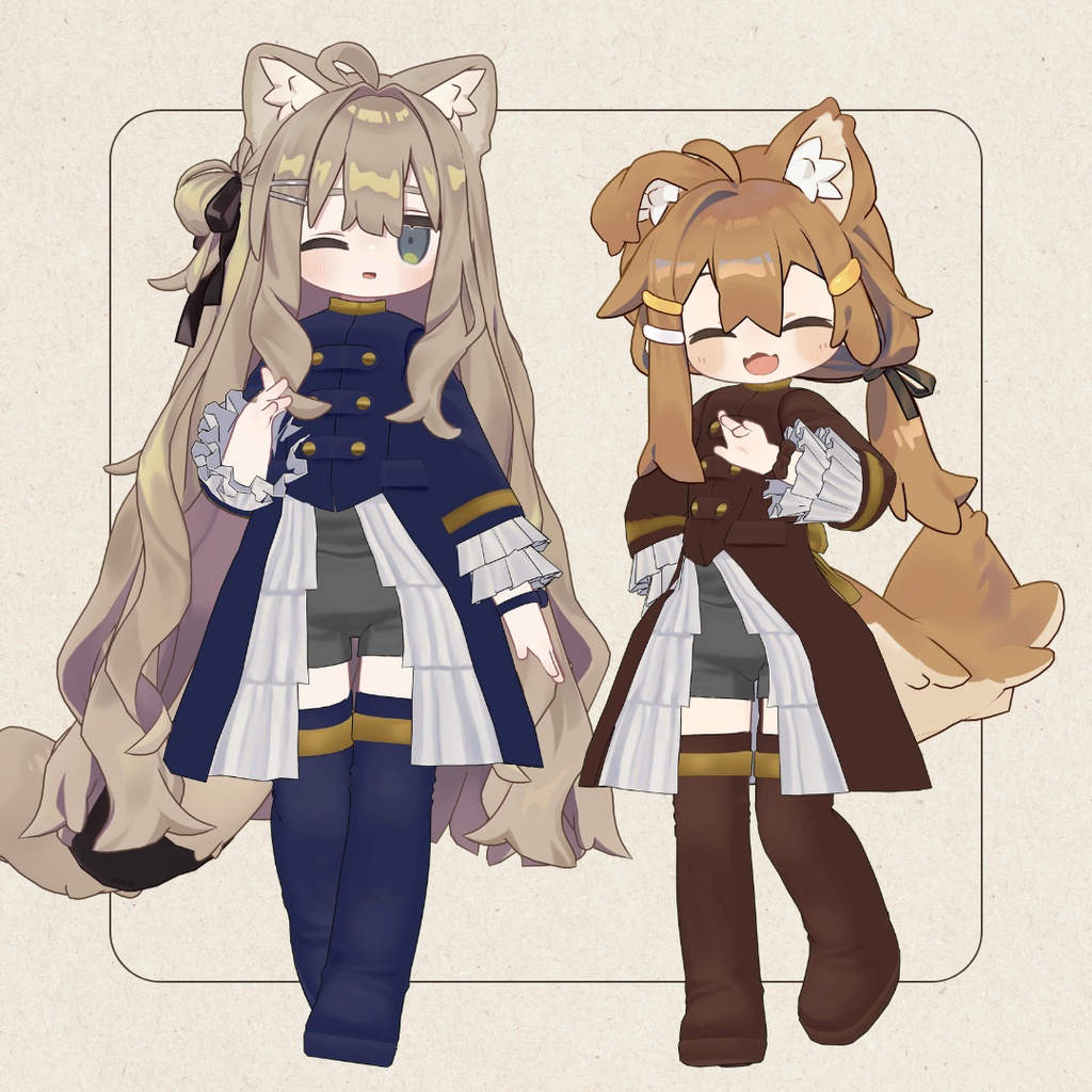 Classical Frill Coat【VRC】【 #まめふれんず 対応 】