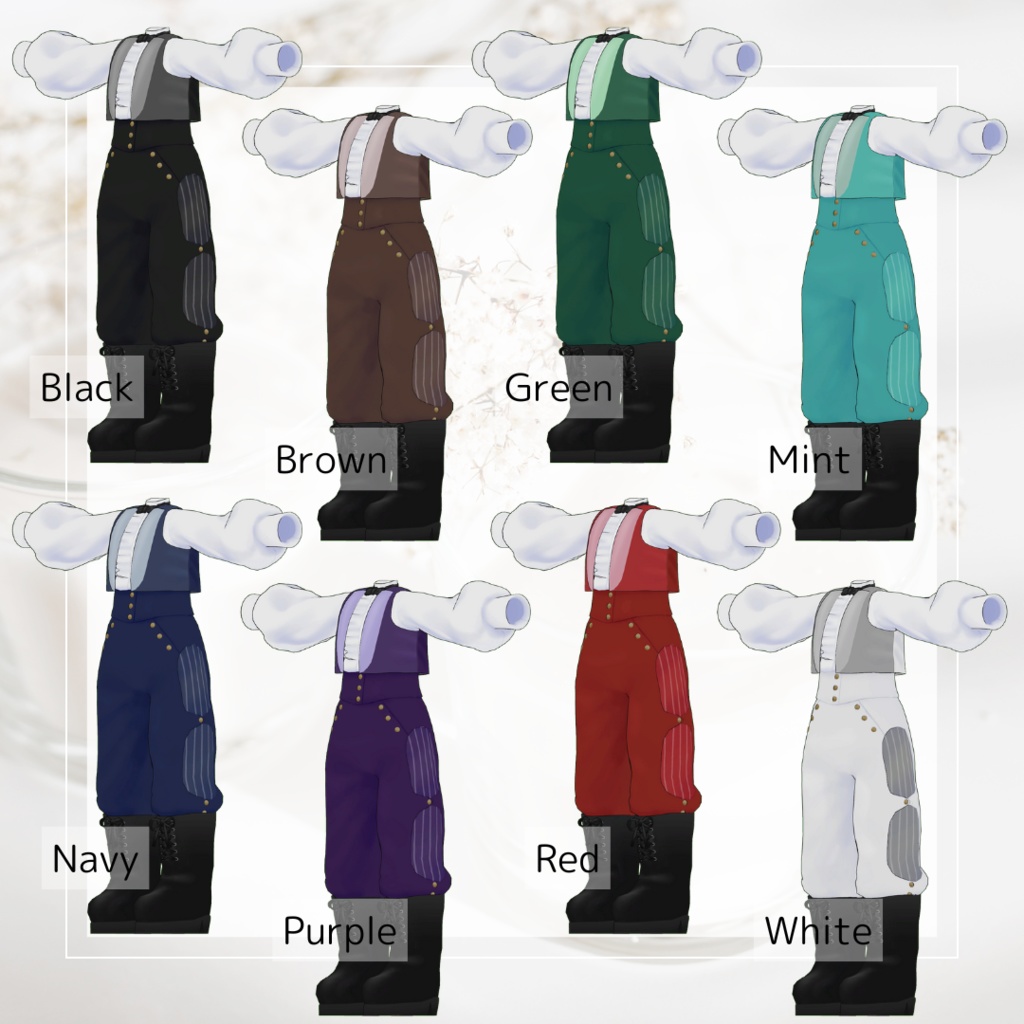 Frilled Formal Gilet【VRC】【 #まめふれんず 対応 】