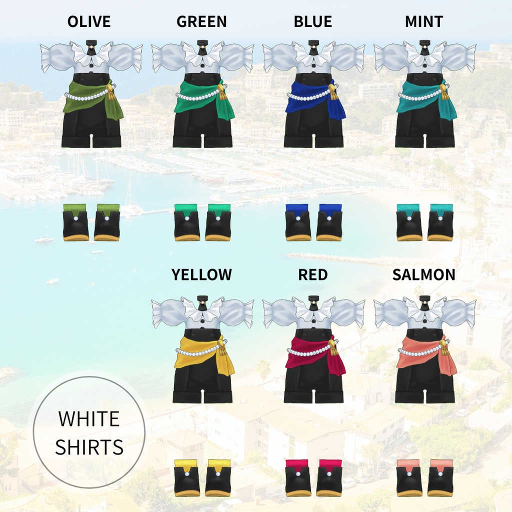 港町のおでかけ服【VRC】【 #まめふれんず 対応 】