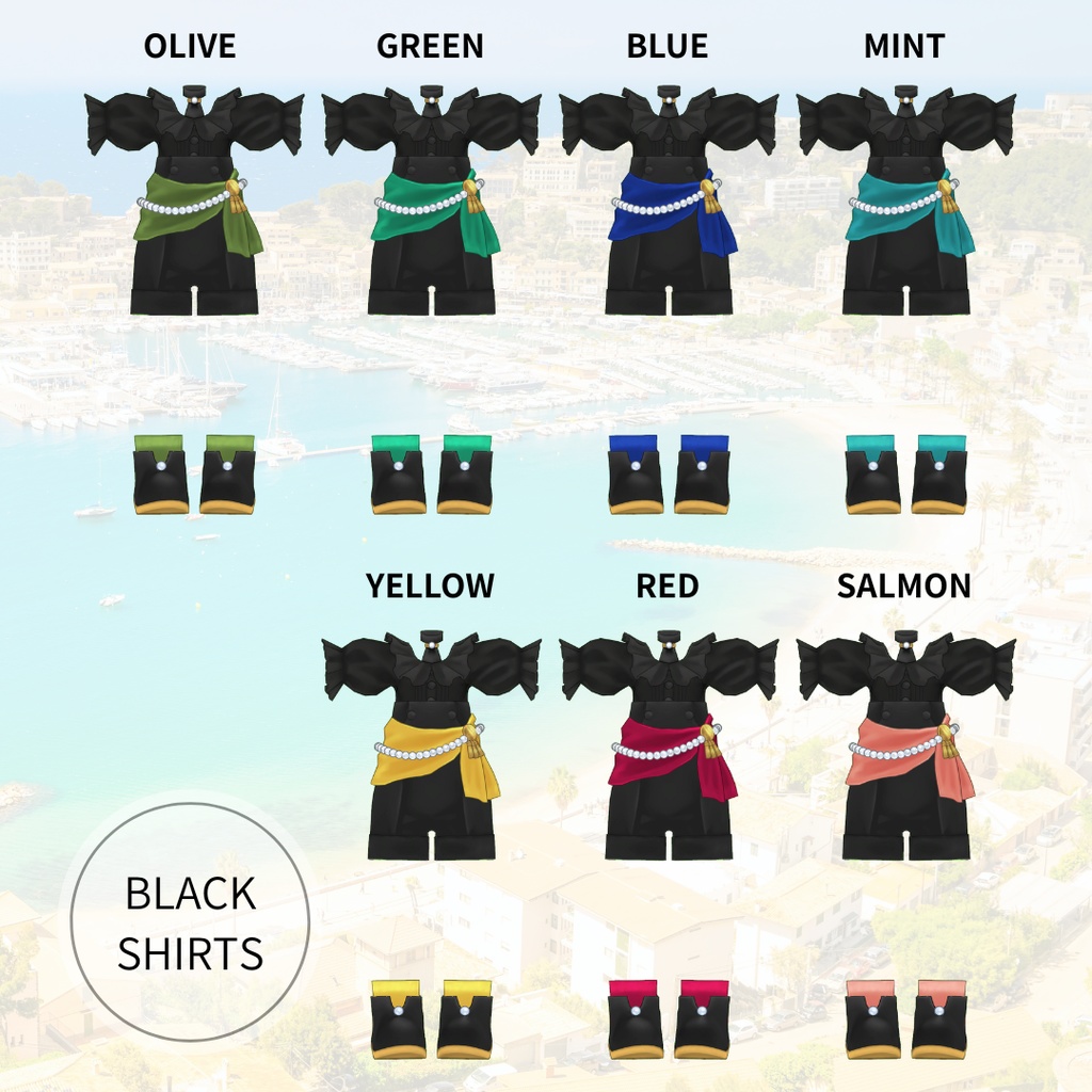 港町のおでかけ服【VRC】【 #まめふれんず 対応 】