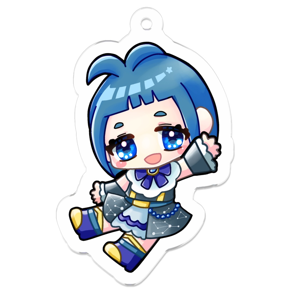 もふちゃぽコーティングアクリルキーホルダー