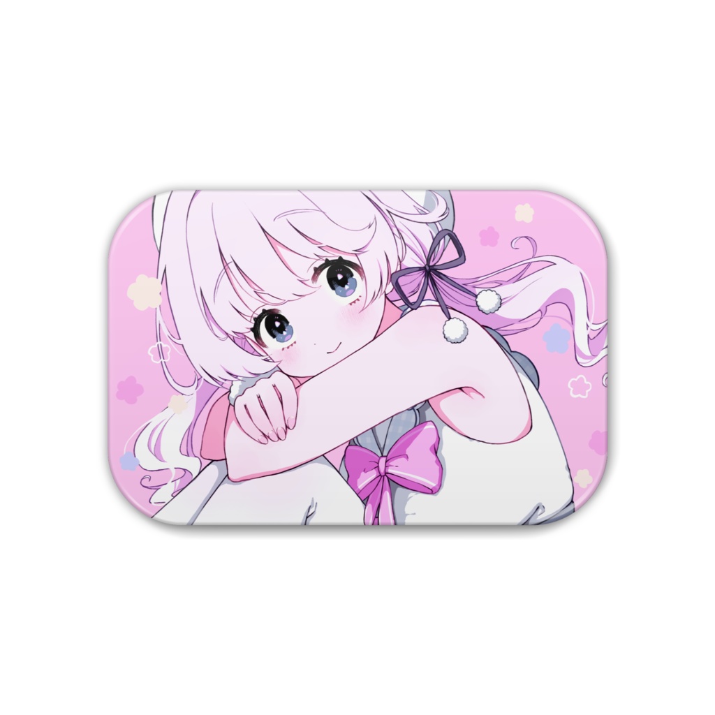 缶バッジピンク