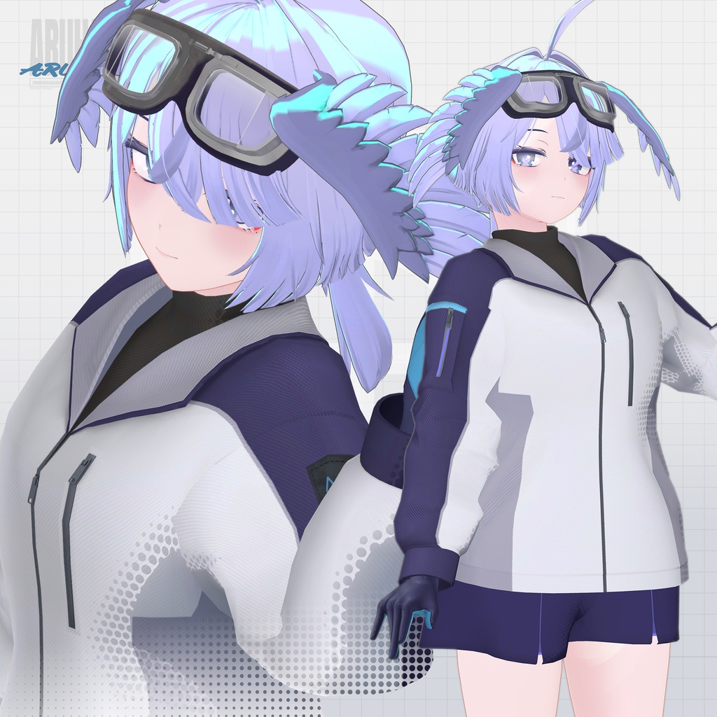 オリジナル3Dモデル「在羽」-Aruha-