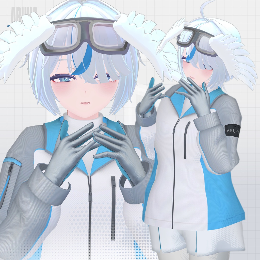 オリジナル3Dモデル「在羽」-Aruha-