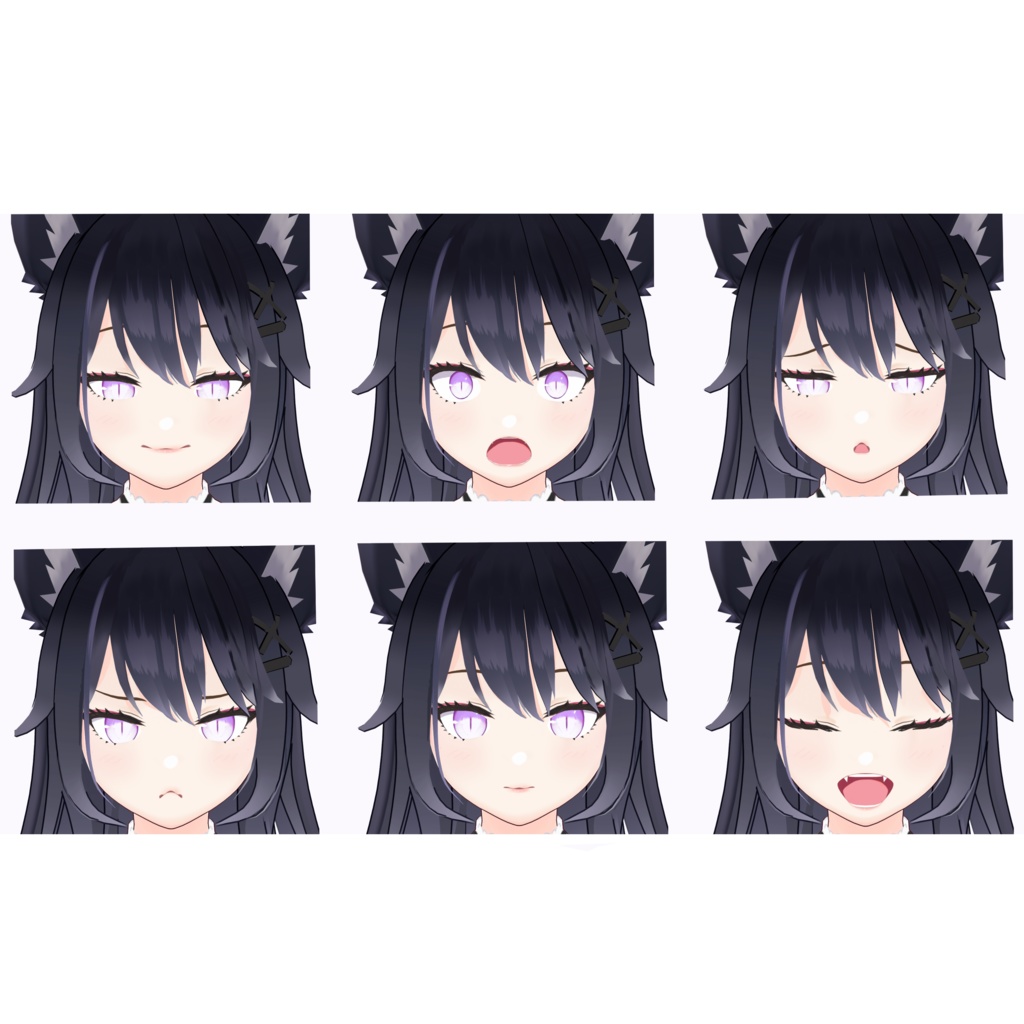 VRM + VROID FILES 3D model "Kitsune" FREE to edit OC Vtuber キツネの女の子【オリジナル3Dモデル】