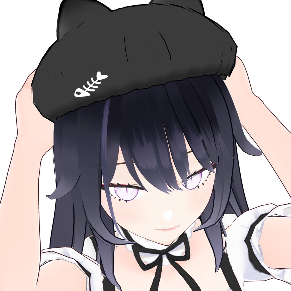 【VRoid正式版】FREE CUTE KITTY BERET VroidStudio custom item HAIR ACCESSORY かわいい子猫のベレー帽, 無料アイテム