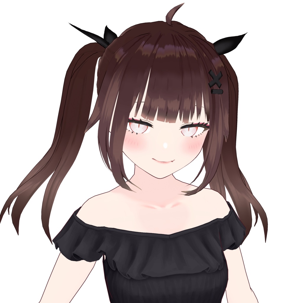 【VRoid正式版】HAIR PRESET for VroidStudio Twintails Hairstyle & Custom Hair Accessory ( Bow and Hairpin)  ツインテールの髪型と髪飾り