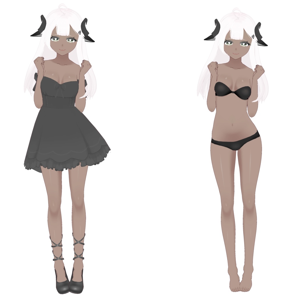 [ SALE ! ] VROID FILE + VRM 3D model "Lina" FREE to edit OC Vtuber Lamb Gir【オリジナル3Dモデル】ラムvtuber  - PazuShop - 2/3