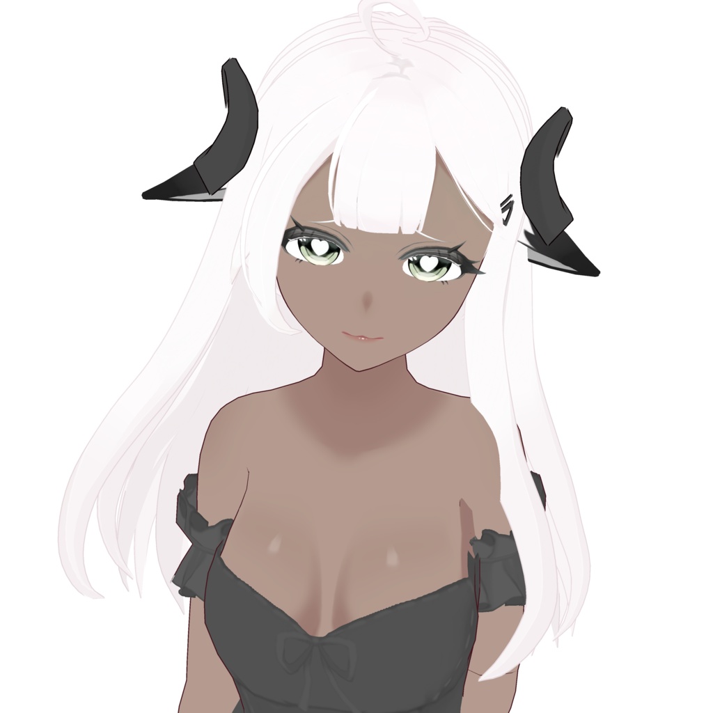 【VRoid正式版】Lina's HAIR PRESET & Custom Hair Accessory ( Horns & Hairpin) for VroidStudio ALL TEXTURES INCLUDED 髪型、髪飾り、サキュバスの角
