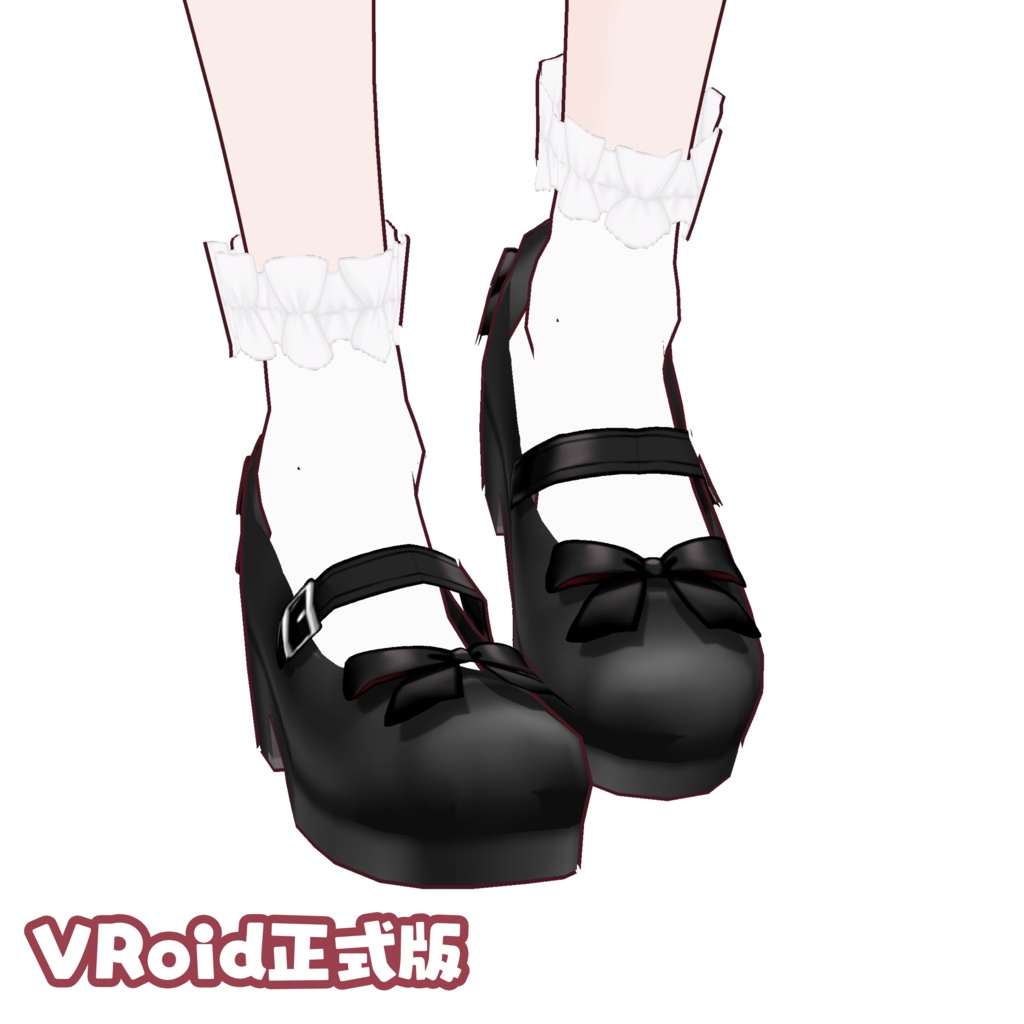 【FREE 無料 】Lolita Style SHOES & SOCKS custom item for VroidStudio ロリィタ靴と靴下 VRoid正式版