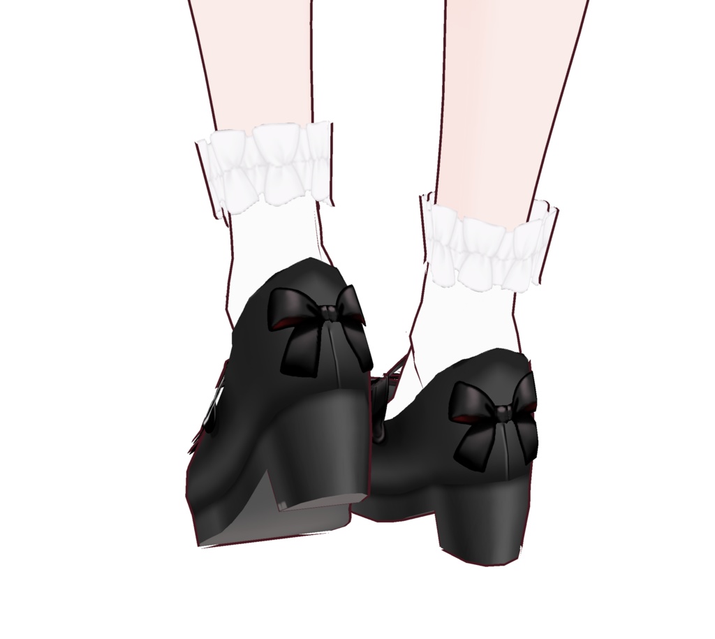 【FREE 無料 】Lolita Style SHOES & SOCKS custom item for VroidStudio ロリィタ靴と靴下 VRoid正式版