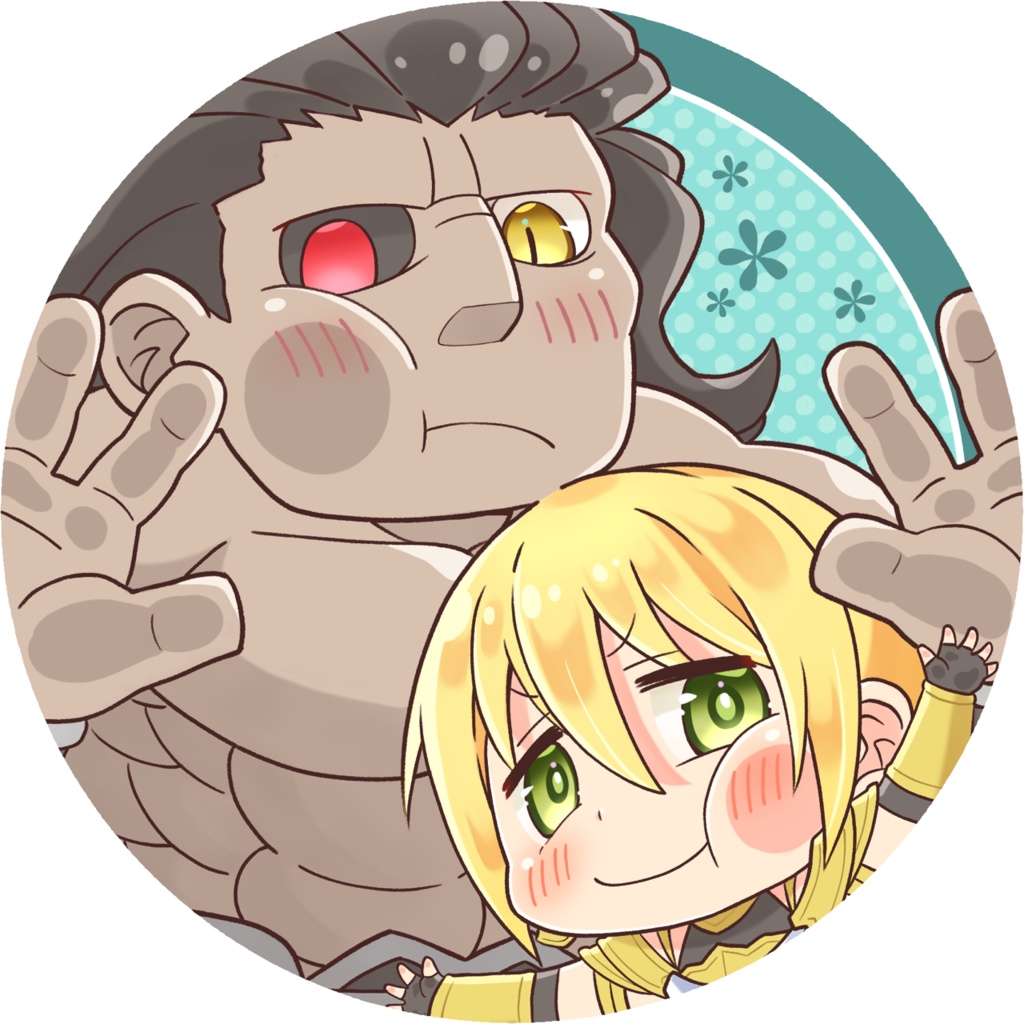 【FGO】ヘラクレス&イアソン円型コースター