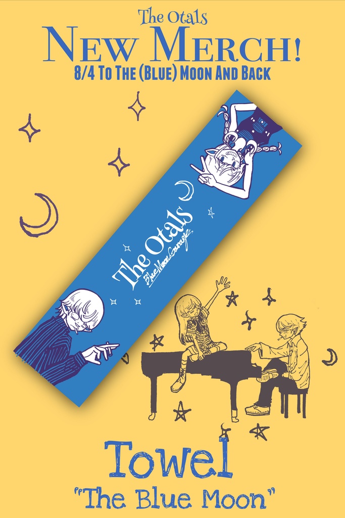 Muffler Towel "The Blue Moon"