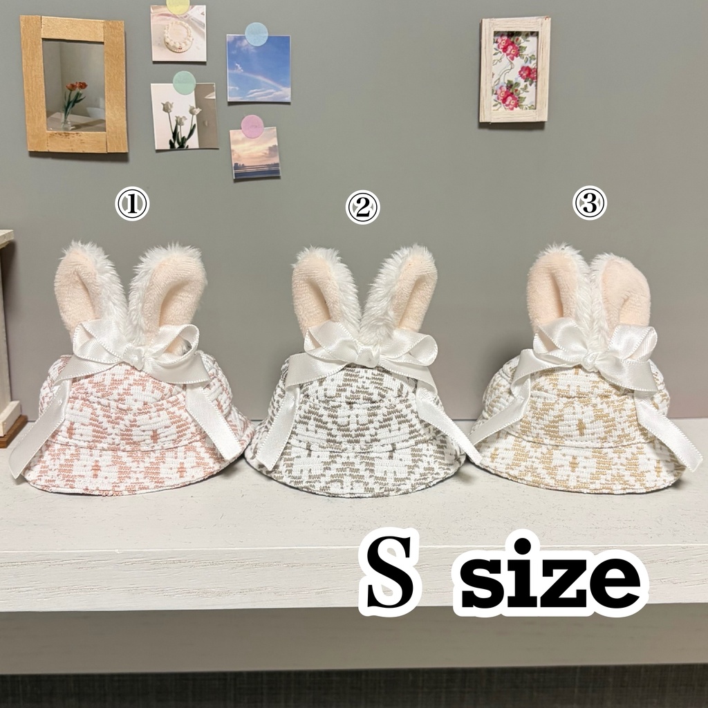 (s)ジャガード生地のうさみみバケハ