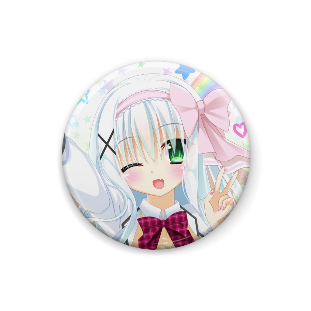 麻白ちゃん缶バッジ