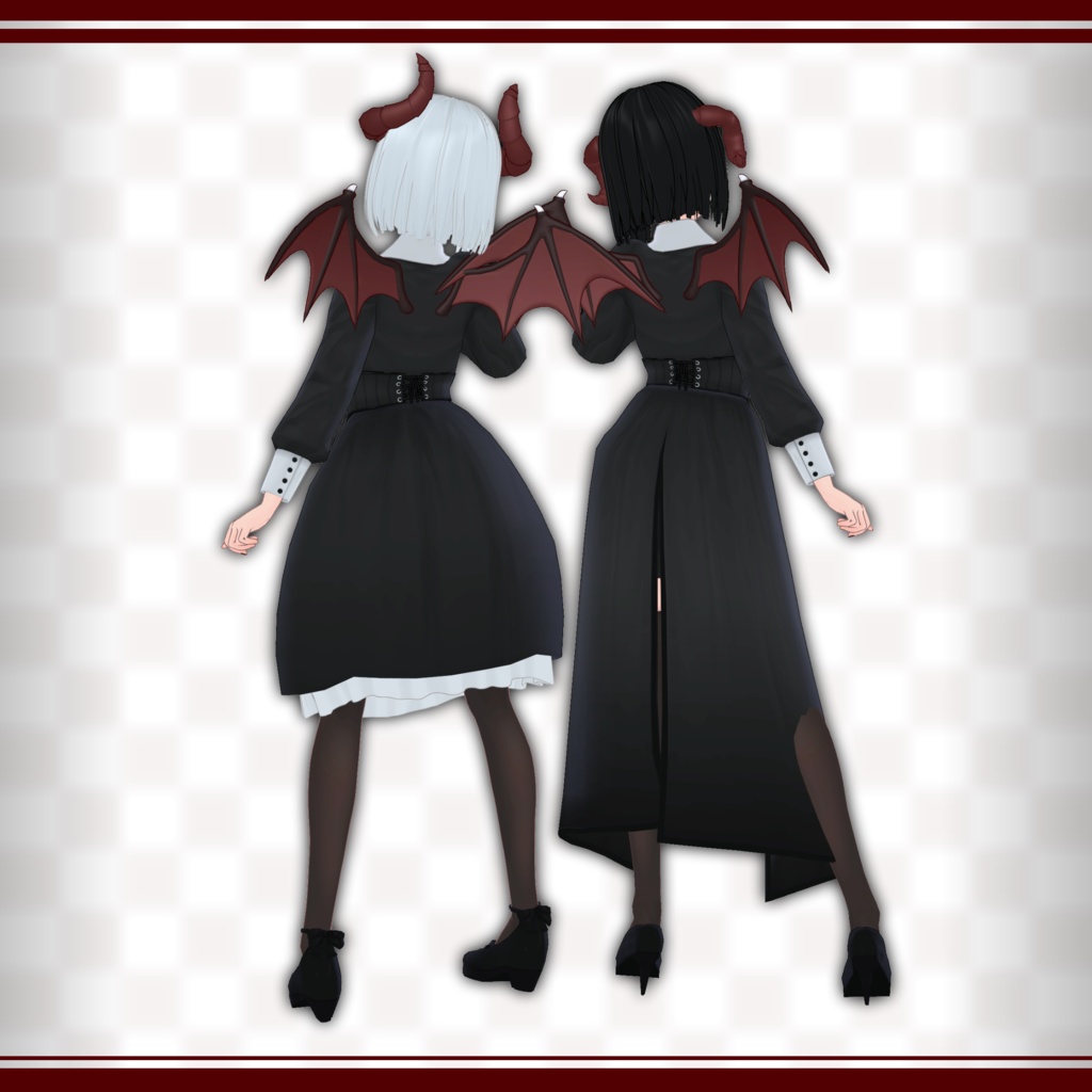 【オリジナル3Dモデル】メモリア姉妹