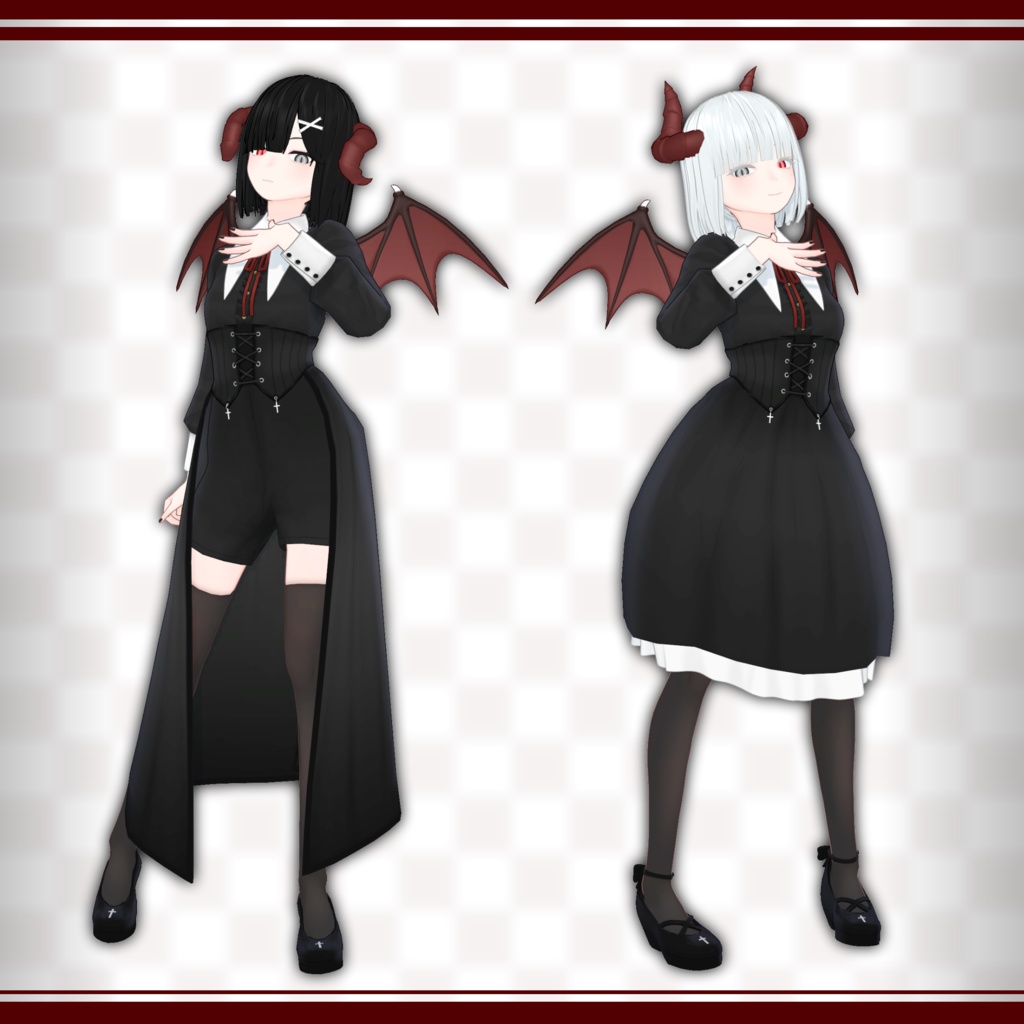 【オリジナル3Dモデル】メモリア姉妹