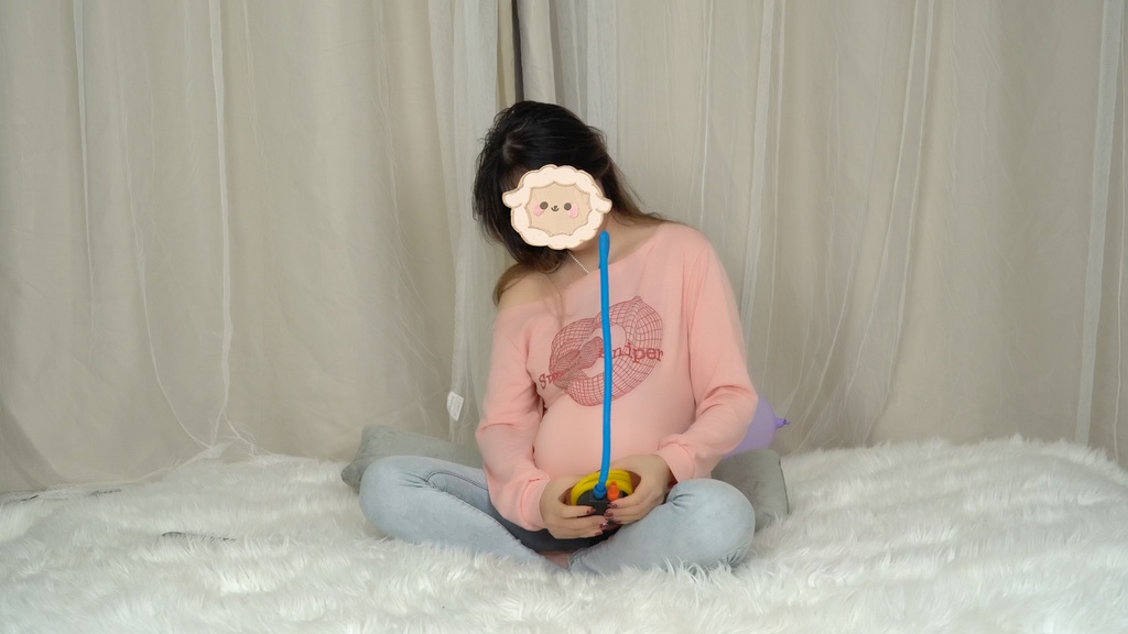 御桃子衣服内フットポンプ風船割りQL16