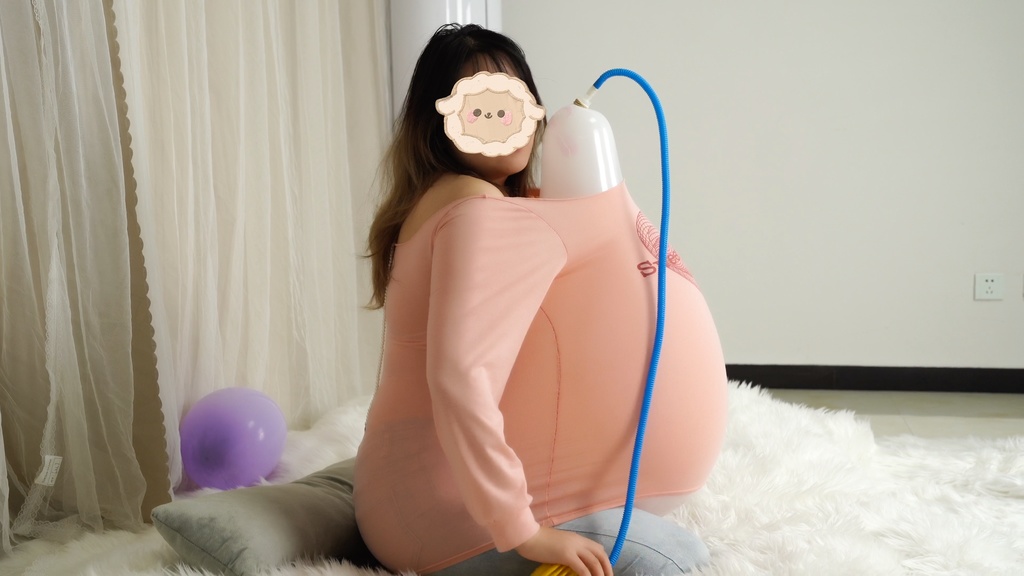 御桃子衣服内フットポンプ風船割りQL16