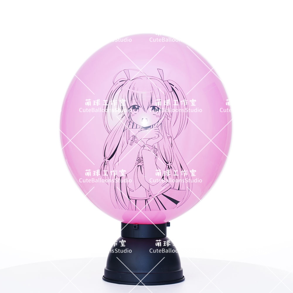 【風船ギフトボックスの印刷】ギタリストにゃん