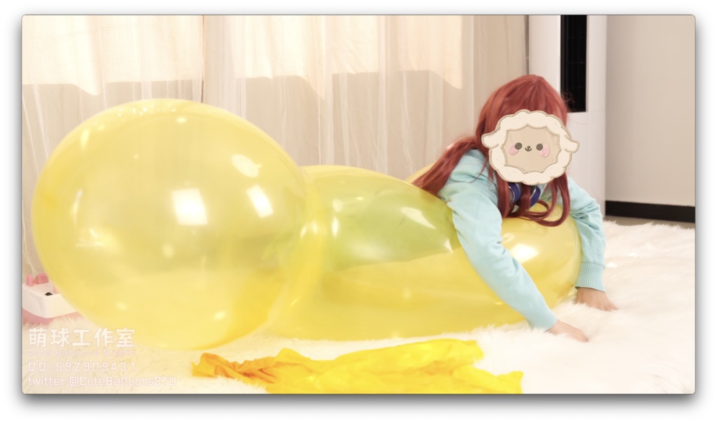 悠香pop雪だるま風船